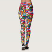 Leggings drapeaux pour femmes, Conception de drape (Dos)
