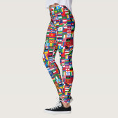 Leggings drapeaux pour femmes, Conception de drape (Gauche)