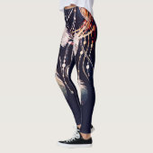 Leggings Dreamcatcher, branches, style boho, art numérique. (Gauche)