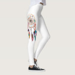 Leggings Dreamcatcher de Bohème en peinture vibrante<br><div class="desc">Ce dreamcatcher de Bohème artistique et peint à la main dans l'aquarelle vibrante et colorée est parfait pour la femme à la mode et élégante. Son cool et copie artsy est grand pour beaucoup d'occasions et de cadeaux ; pour vous-même, vos amis, ou votre famille. Appréciez cette copie de boho...</div>