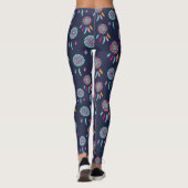 Leggings Dreamcatchers colorés Bleu foncé (Dos)