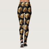 Leggings Droit d'attraction Bars Or Bling Black (Dos)