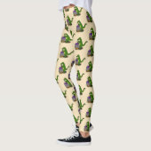 Leggings Drôle alligator vert cuisine dessin animé (Gauche)