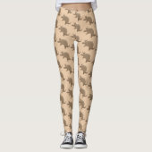 Leggings Drôle armadillo joyeux dessin animé (Devant)