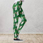Leggings Drôle Bulldog Green Plaid Trendy mignon chien<br><div class="desc">Des leggings plaid vert amusant avec un motif torride français. Parfait pour les séances d'entraînement ou les sorties en ville.</div>