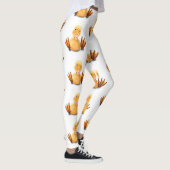 Leggings Drôle Canard Joué Wink Joyeux Smile Cartoon (Droite)