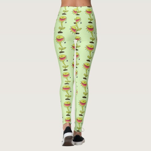 Leggings Drôle carnivore Vénus piège à mouches plante dessi (Dos)