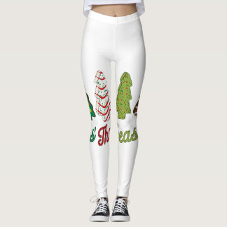 Leggings Drôle C'Est La Saison Les Gâteaux De Noël Debbie X