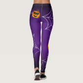 Leggings Drôle Citrouille Éffrayant voyantS (Dos)