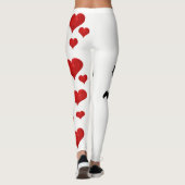 Leggings Drôle Cute Cupid Arrow Valentine Love Hearts (Dos)