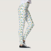 Leggings Drôle feuilles Dinosaur (Droite)