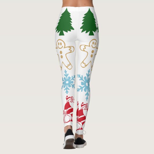 Leggings Drôle mignon Motif de Noël (Dos)