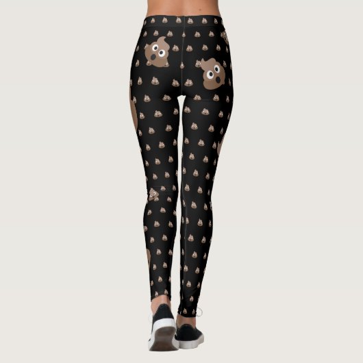 Leggings Drôle Poop Emojis (Dos)