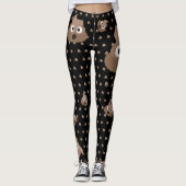 Leggings Drôle Poop Emojis (Devant)