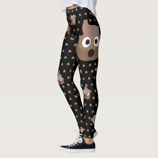 Leggings Drôle Poop Emojis (Gauche)