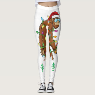 Leggings Drôle Raccoon Chaussettes de Noël Costume Joyeux N