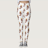 Leggings Drôle sauter boudskipper poisson dessin animé (Devant)