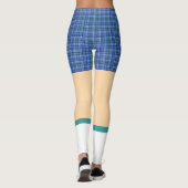 Leggings Drôle shorts en plaid femmes geeks de golf (Dos)