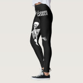 Leggings Drôle Skeleton effrayant Happy Halloween (Gauche)