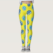 Leggings Drôle souriant Bugs Bleus (Devant)