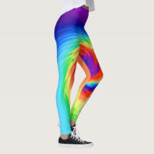 Leggings Drôle TieDye Aucun arc-en-ciel n'a été blessé ... (Droite)