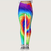 Leggings Drôle TieDye Aucun arc-en-ciel n'a été blessé ... (Devant)