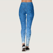 Leggings Droplets d'eau bleue (Dos)