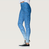 Leggings Droplets d'eau bleue (Gauche)