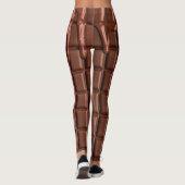 Leggings Du chocolat fondu au-dessus d'un bloc de chocolat (Dos)