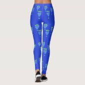 Leggings du coeur bleu (Dos)