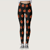 Leggings du coeur de la couronne de Filigree rouge (Devant)