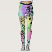Leggings du concepteur à l'encre de main (Devant)