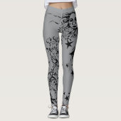 Leggings du concepteur à l'encre de main (Devant)