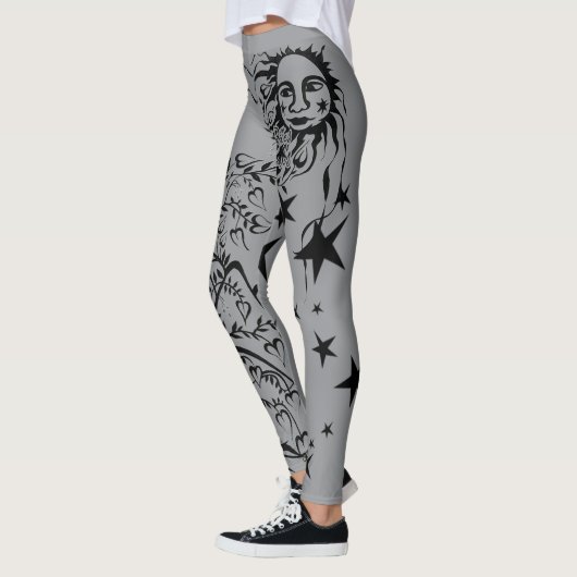 Leggings du concepteur à l'encre de main (Gauche)
