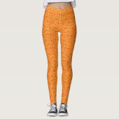 Leggings du concepteur d'Halloween orange (Devant)