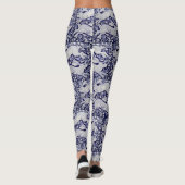 Leggings du concepteur lapin bleu et blanc (Dos)