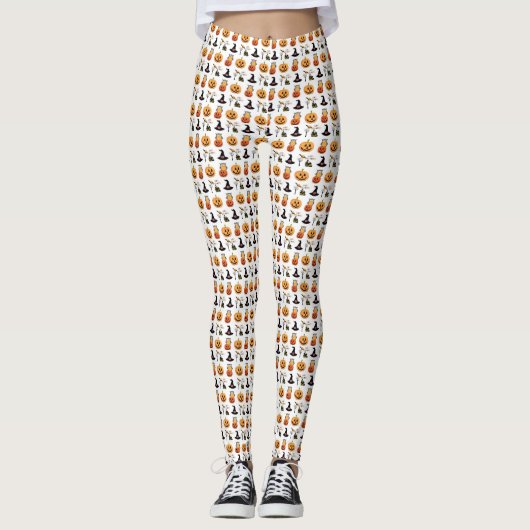 Leggings du concepteur Motif Halloween (Devant)