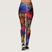 Leggings du coucher de soleil de la ville (Dos)