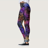 Leggings du coucher de soleil de la ville (Gauche)