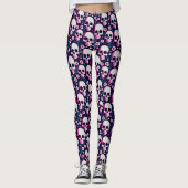 Leggings du crâne Pastel Goth (Devant)