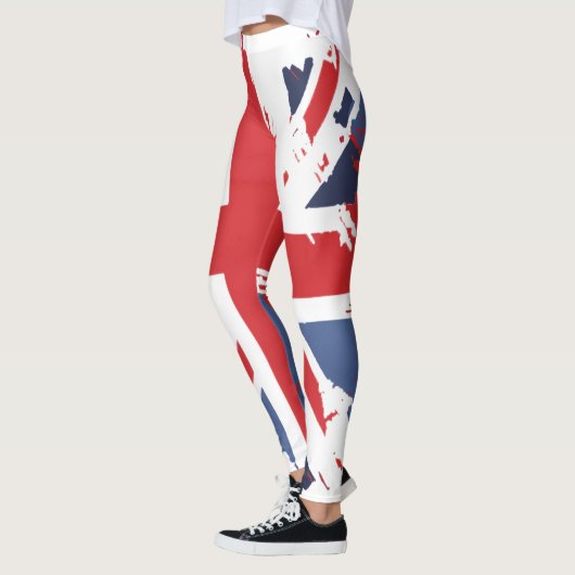 Leggings du drapeau britannique en état de détress (Gauche)