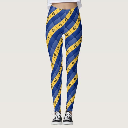 Leggings du drapeau de la Barbade (Devant)