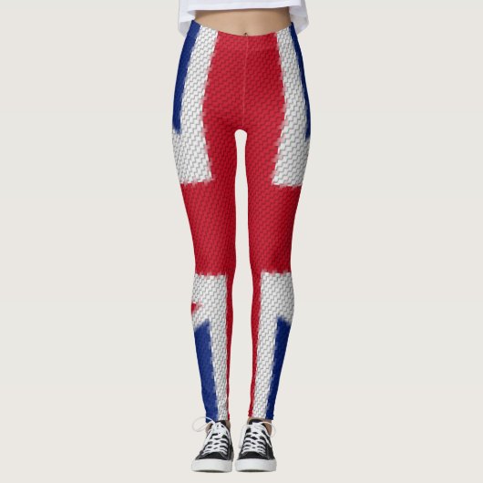 Leggings du drapeau tissé Union Jack (Devant)