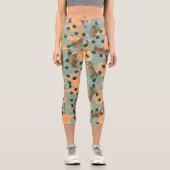 Leggings du Motif de la teigne vintage Capri (Recto)