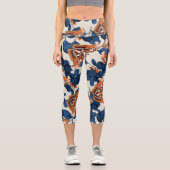 Leggings du Motif de la teigne vintage Capri (Recto)