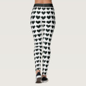 Leggings du Motif du coeur noir (Dos)