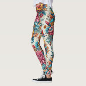 Leggings du paradis floral tropical (Gauche)