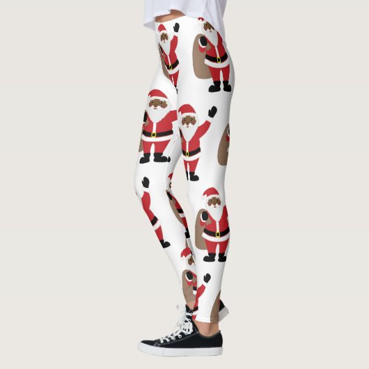 Leggings du Père Noël noir africain (Gauche)