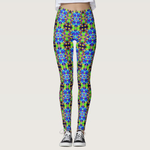 Leggings du portail de lumière fractale du néon co