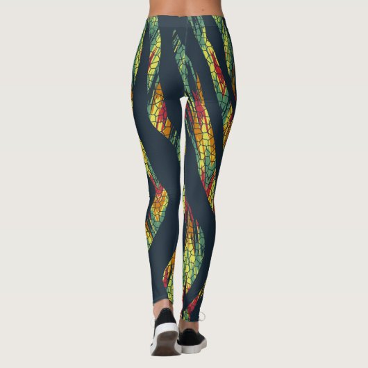 Leggings du serpent Abstrait (Dos)